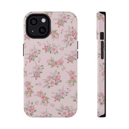 Pink Vintage Roses iPhone Case