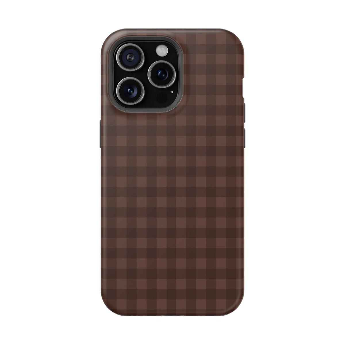 Brown Gingham iPhone Case
