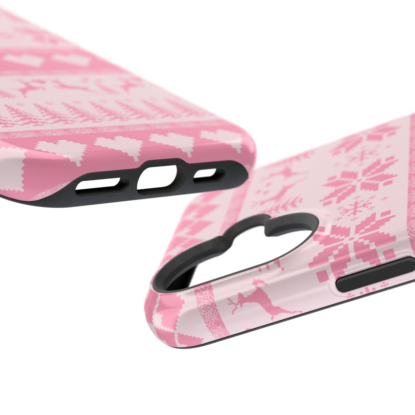 Pink Christmas Sweater iPhone Case