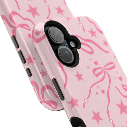 Pink Cosmic Bows iPhone Case
