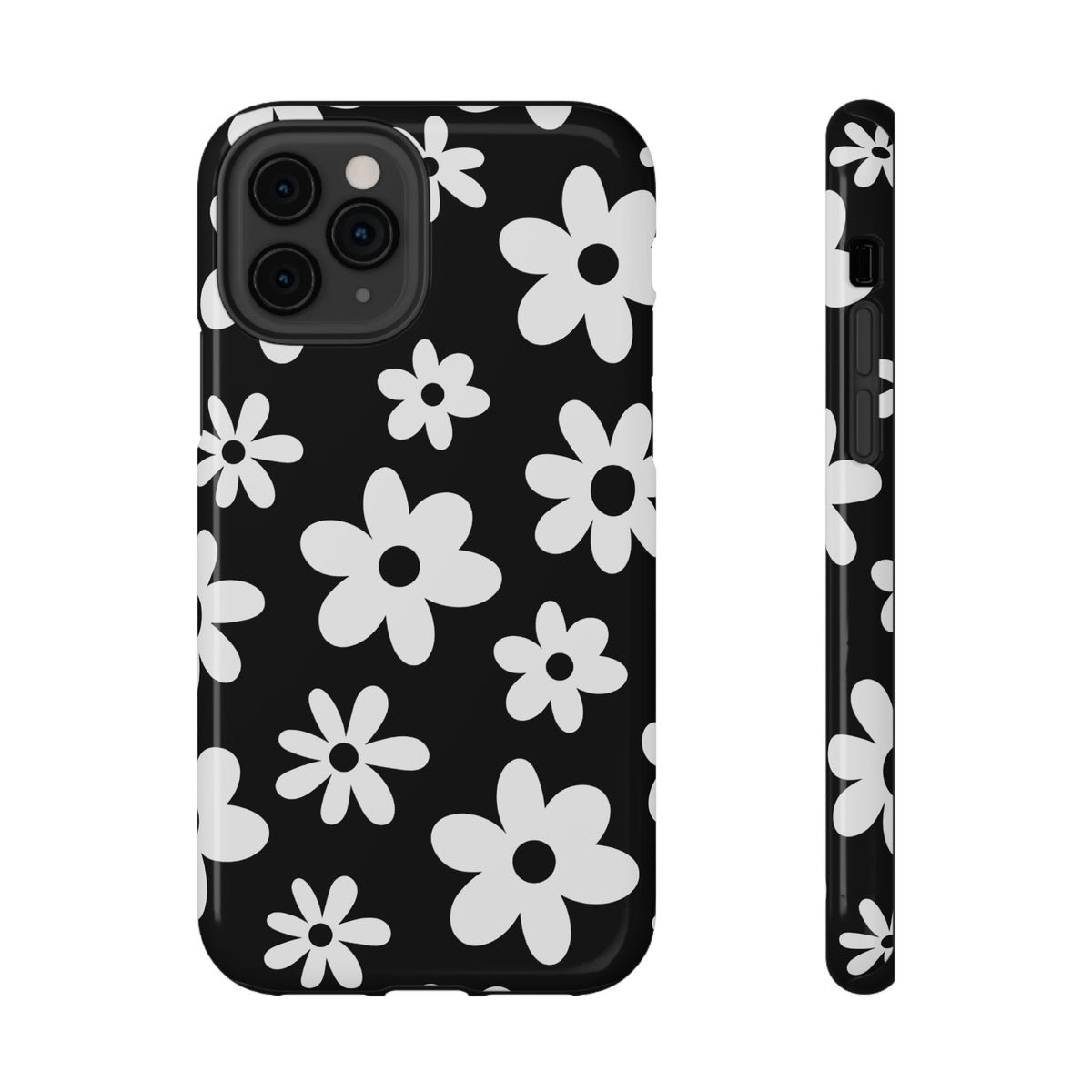 Black Flower Power iPhone Case