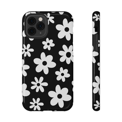 Black Flower Power iPhone Case