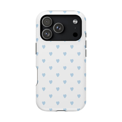 Blue Little Hearts iPhone Case