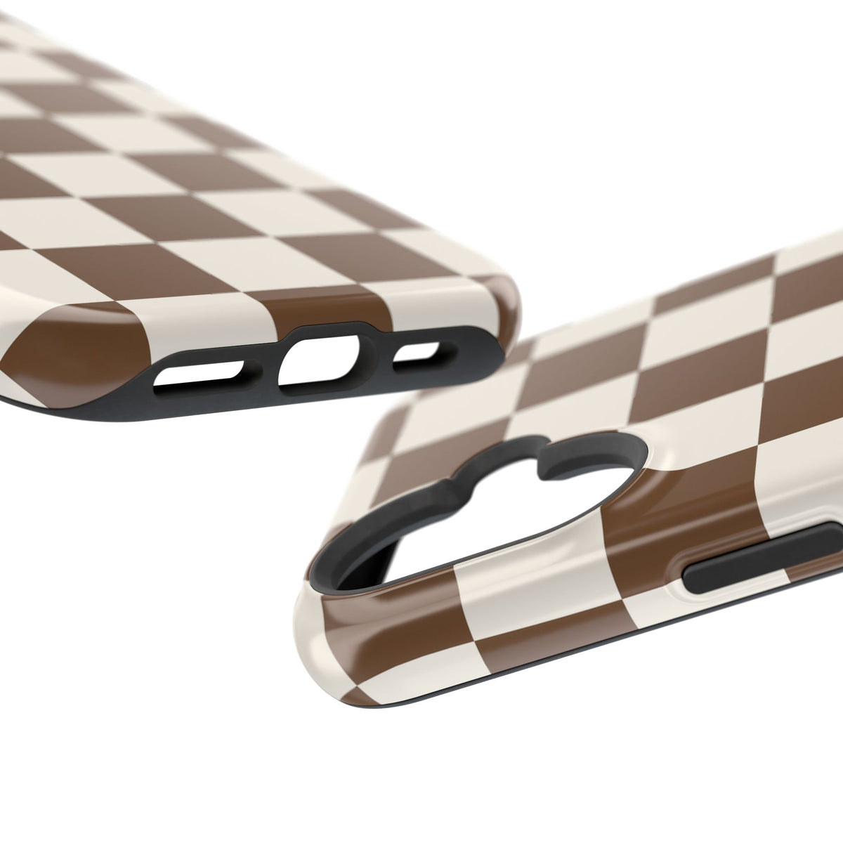 Brown Checkered iPhone Case from Stella Cases