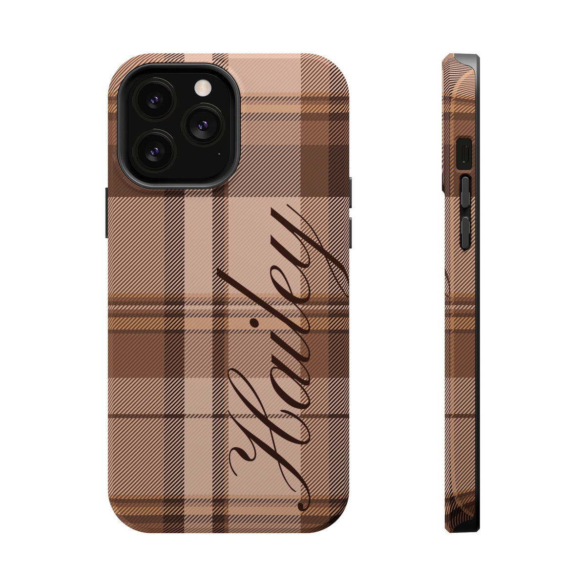 Custom Toffee Plaid iPhone Case
