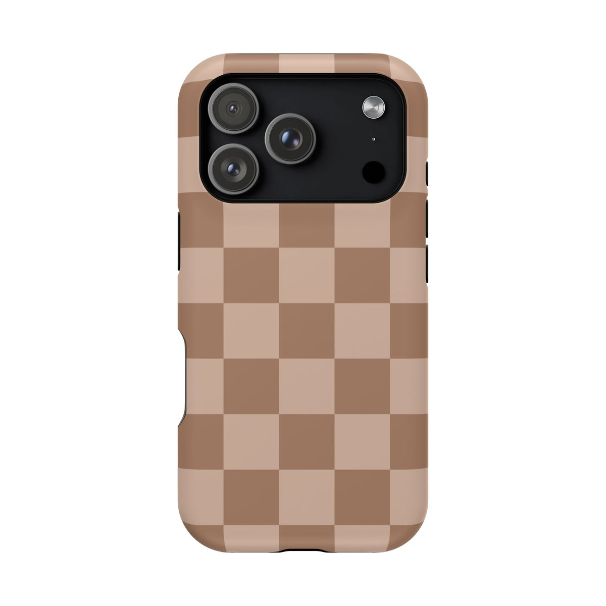 Toffee Checkered iPhone Case