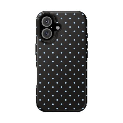 Blue Velvet Mini Dots iPhone Case