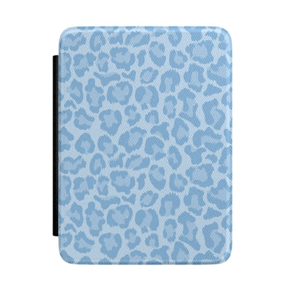 Blue Leopard Kindle Case