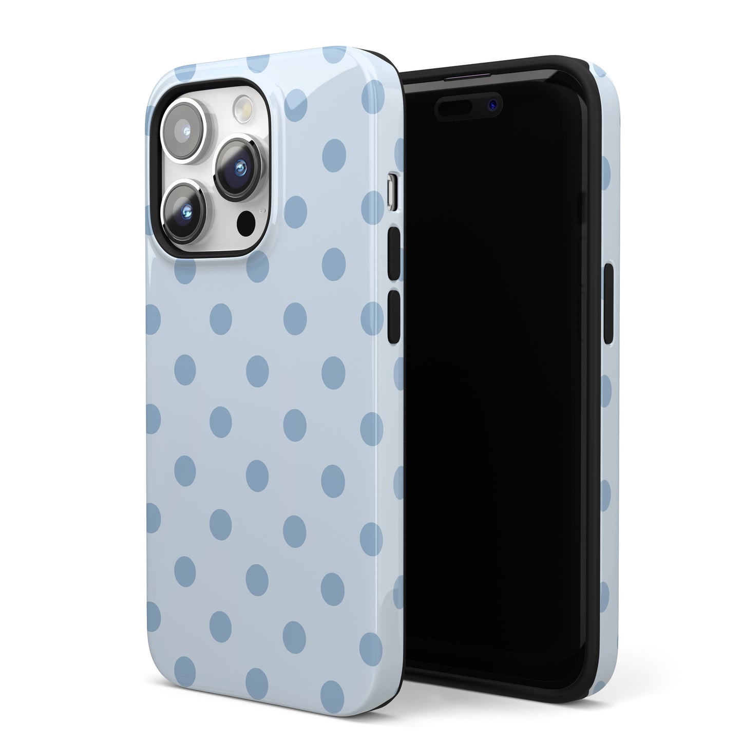 Blue Sprinkles Polka Dots iPhone Case