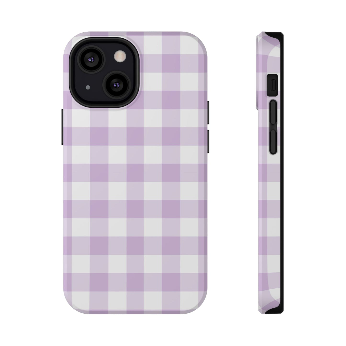 Purple Gingham iPhone Case