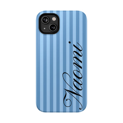 Personalized Seaside Stripes iPhone Case