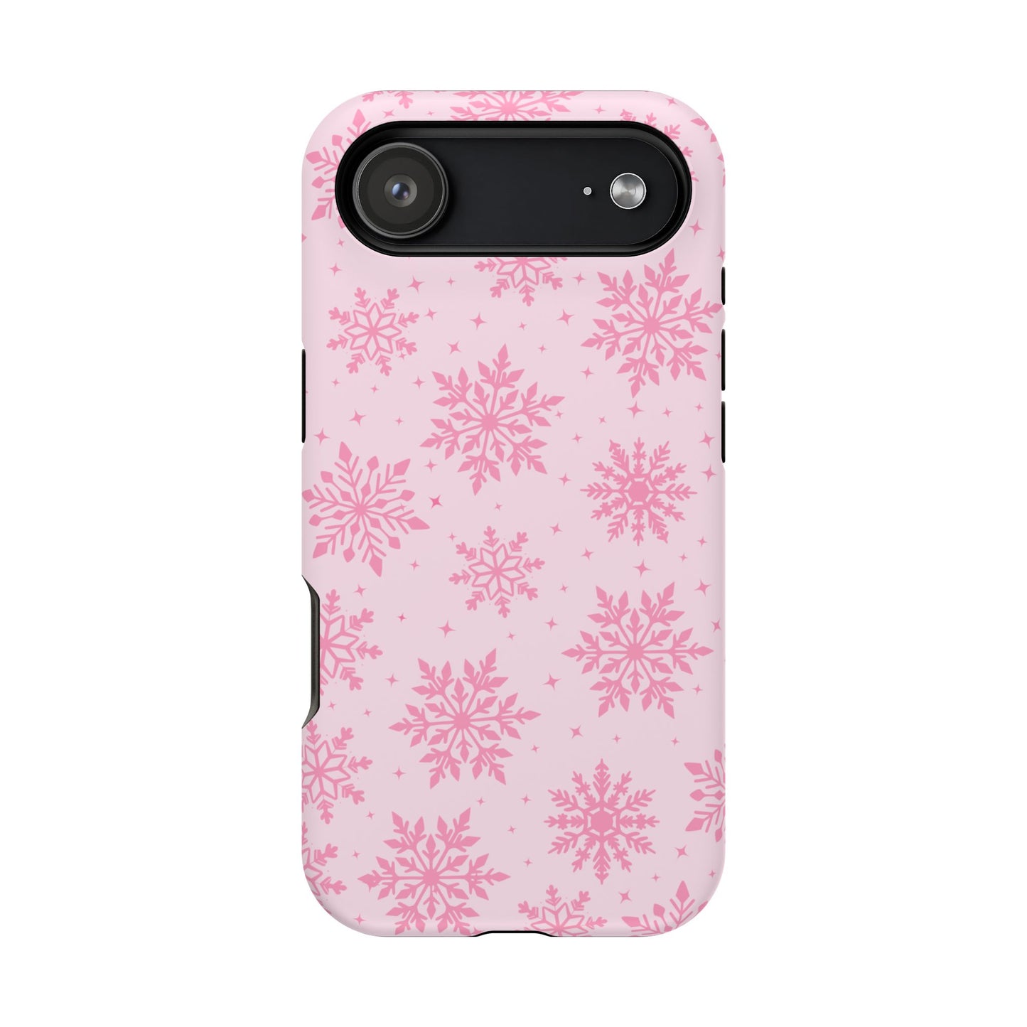 Pink Snowflakes iPhone Case