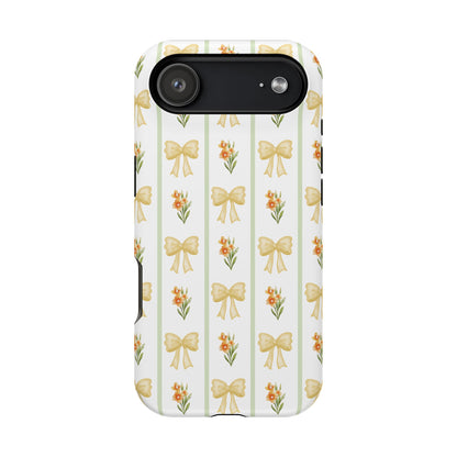 Yellow Bows iPhone Case