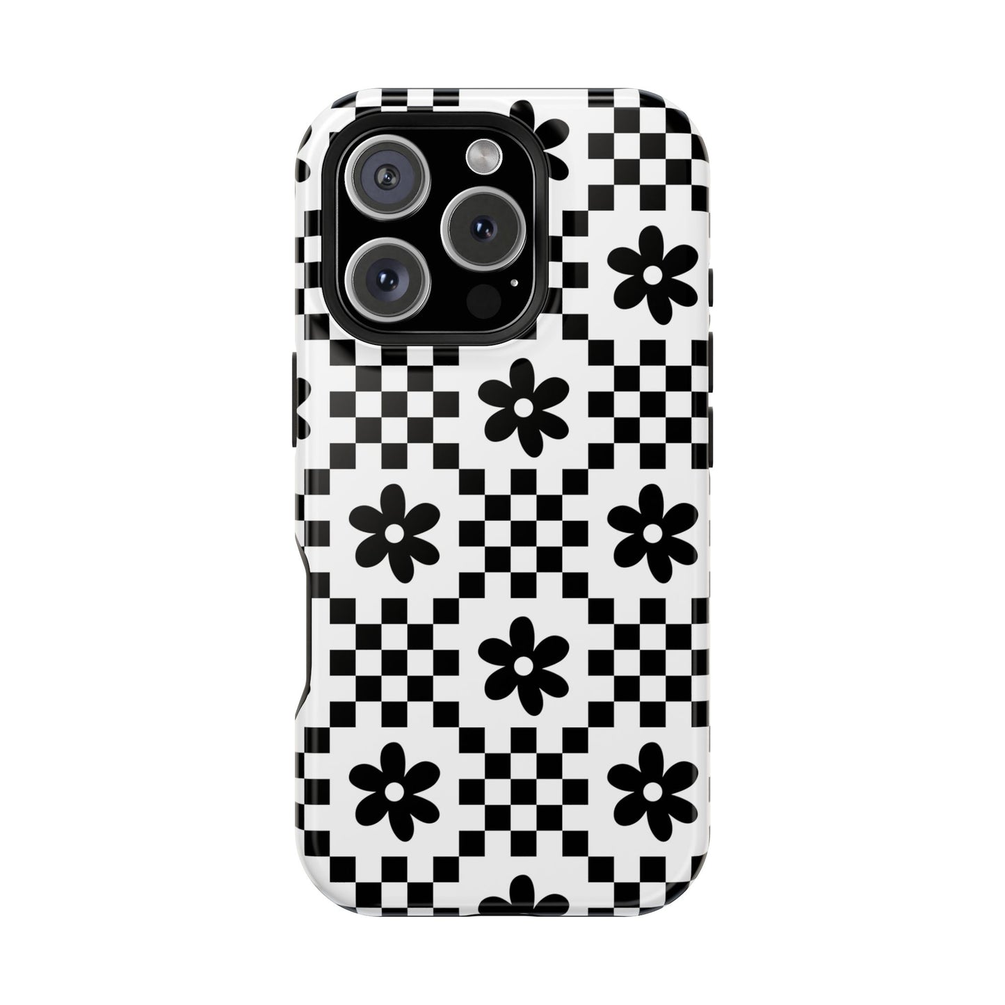 Monochrome Daisy iPhone Case