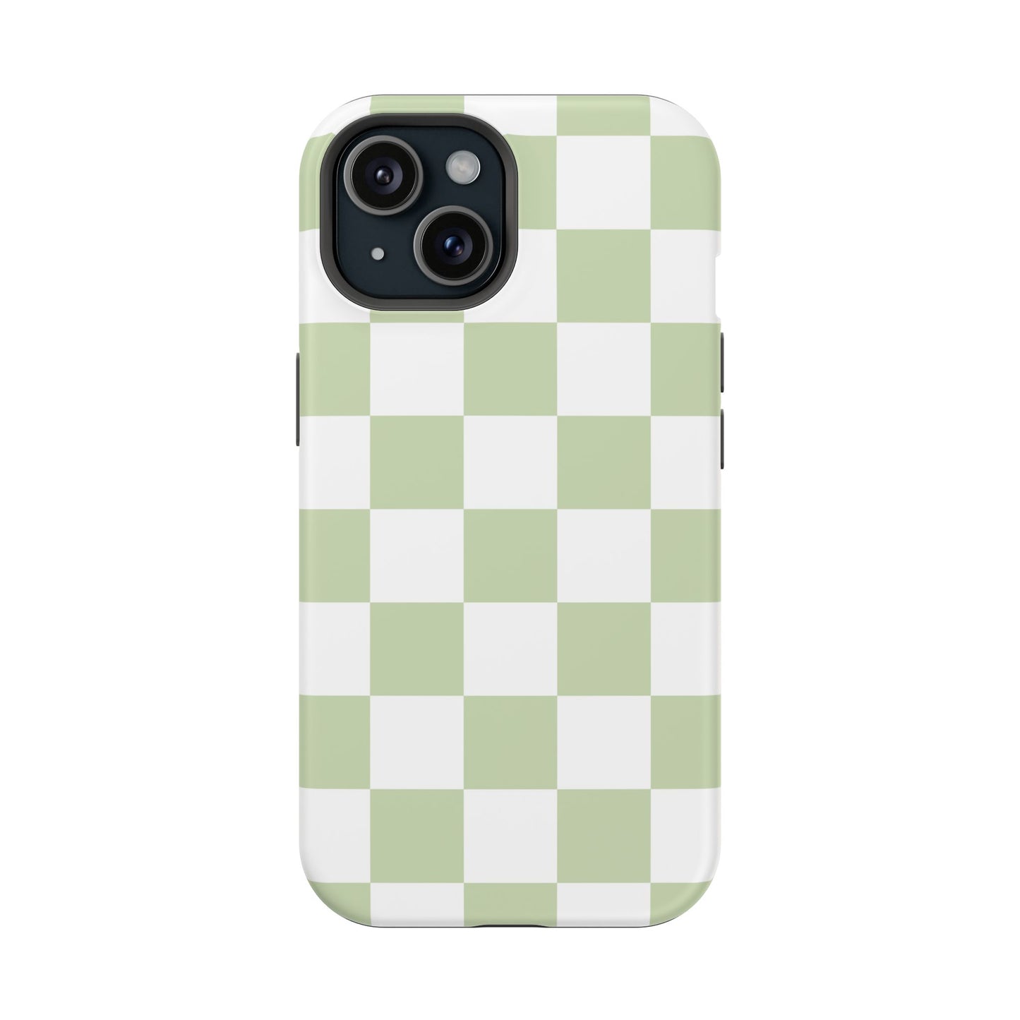 Pastel Green Checkered iPhone Case
