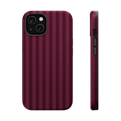 Plum Stripes iPhone Case