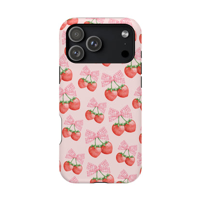 Strawberry Bows iPhone Case