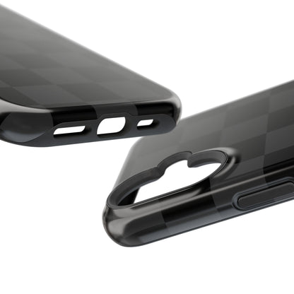 Black Checkered iPhone Case