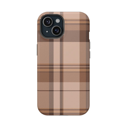 Toffee Plaid iPhone Case