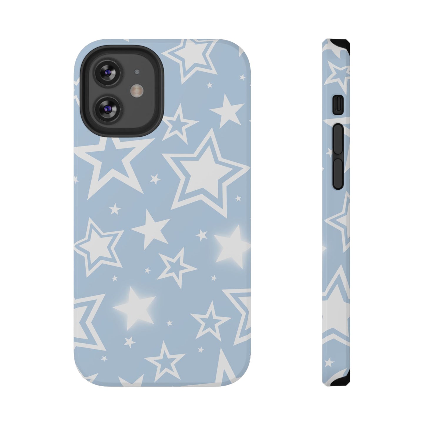 Blue Y2K Stars iPhone Case