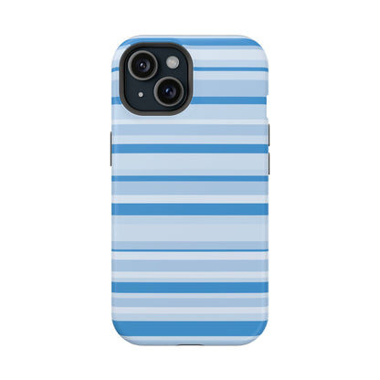 Blue Candy Stripes iPhone Case