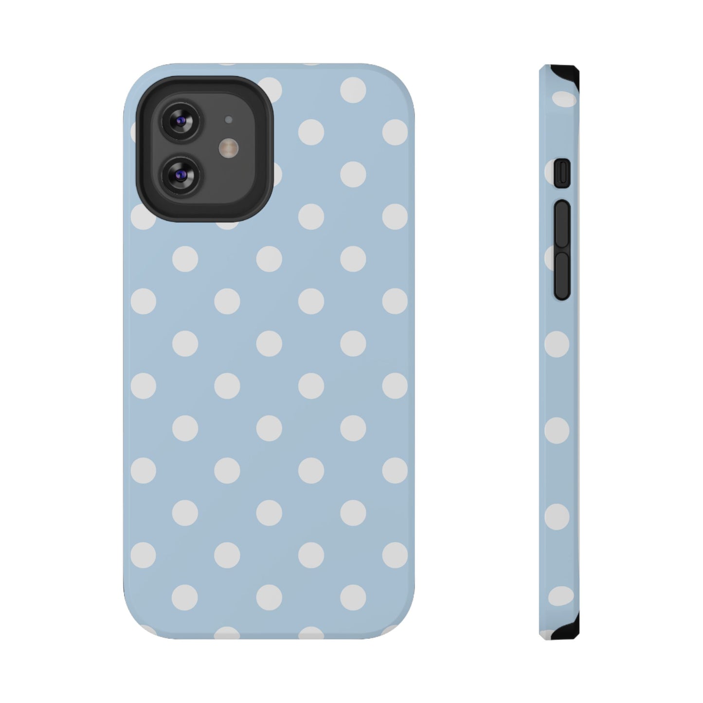 Blue Candy Polka Dots iPhone Case