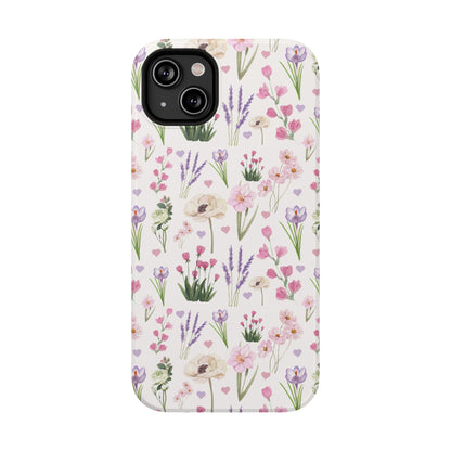 Vintage Purple Floral iPhone Case