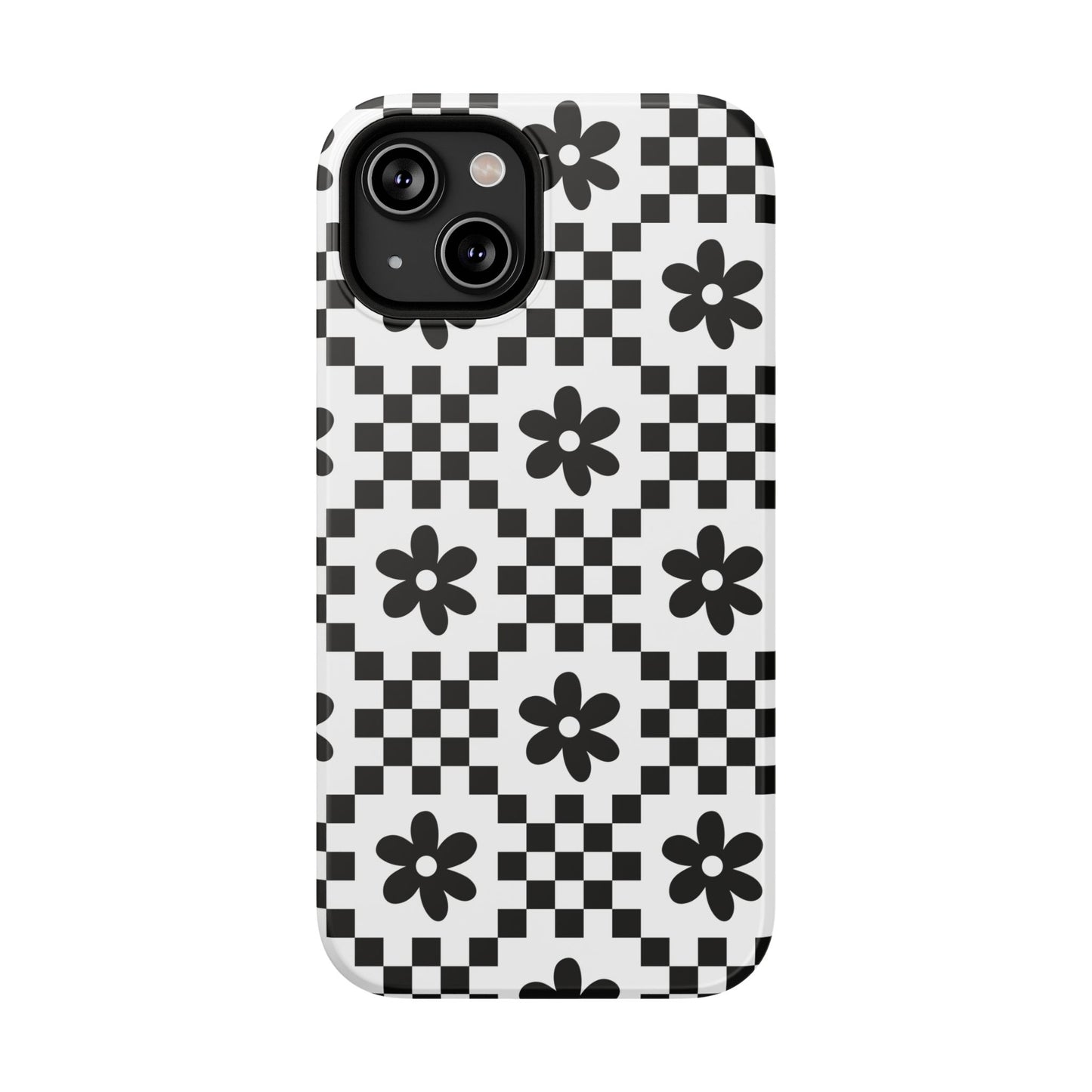 Monochrome Daisy iPhone Case