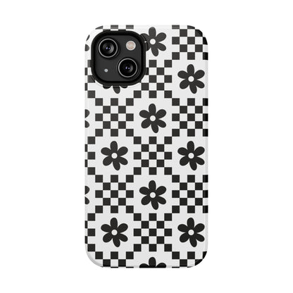 Monochrome Daisy iPhone Case
