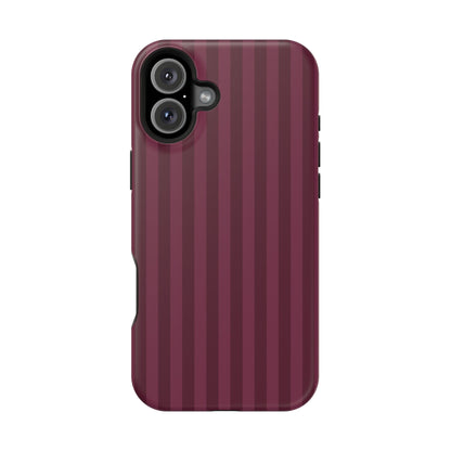 Plum Stripes iPhone Case