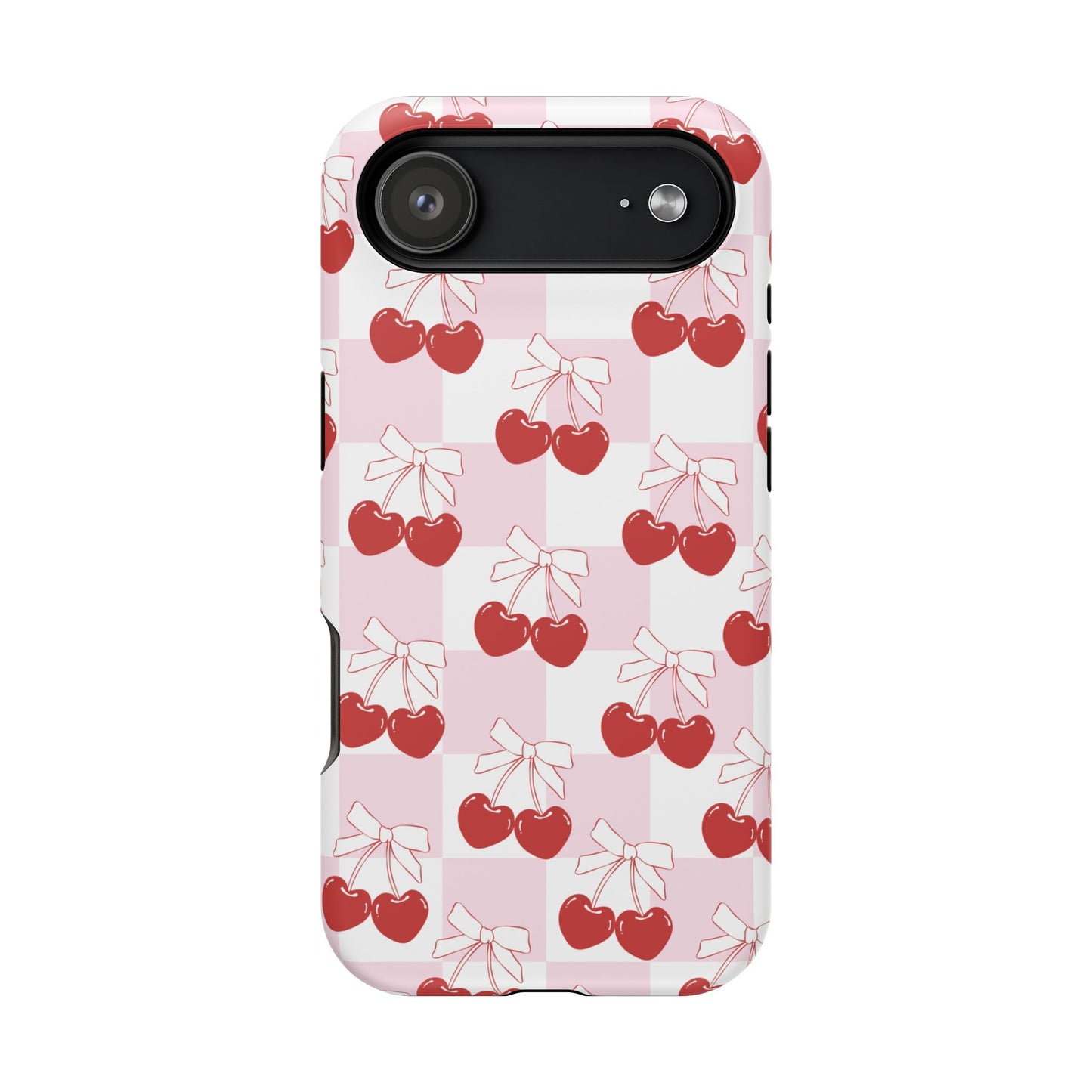 Cherry Bows Coquette iPhone Case