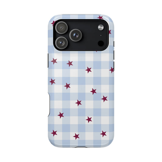 Mulberry Gingham iPhone Case