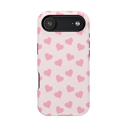 Pink Heart Mania iPhone Case