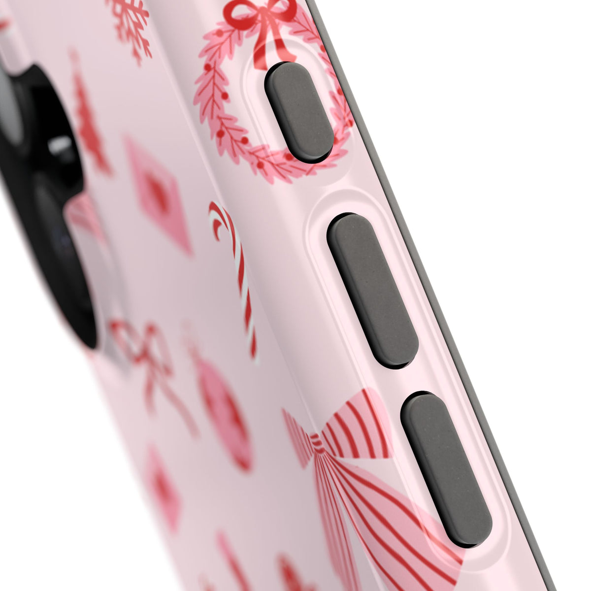 Pink & Red Holiday iPhone Case