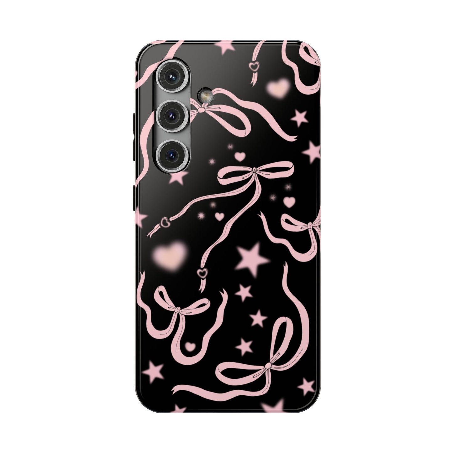 Black Cosmic Bows Samsung Case