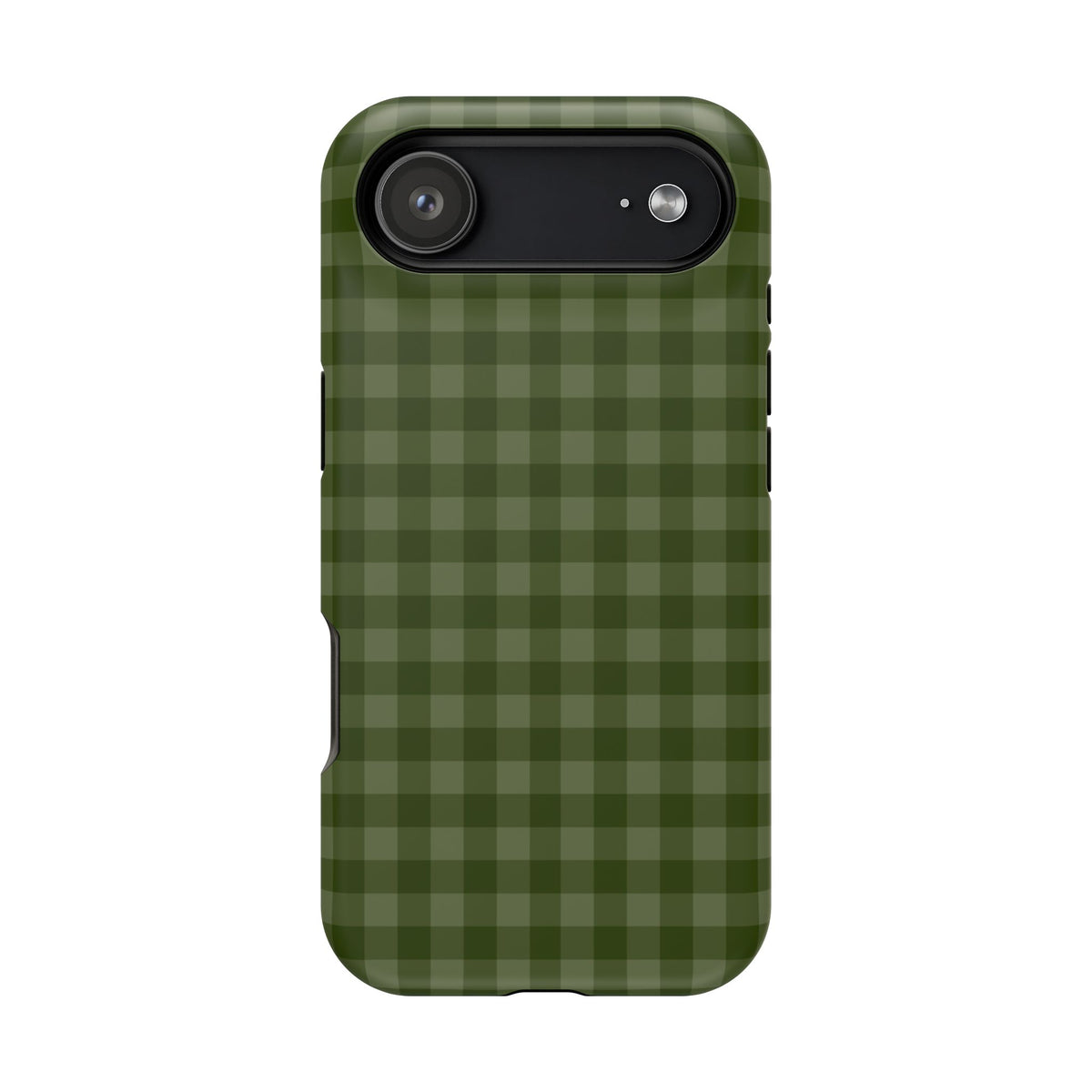 Green Gingham iPhone Case