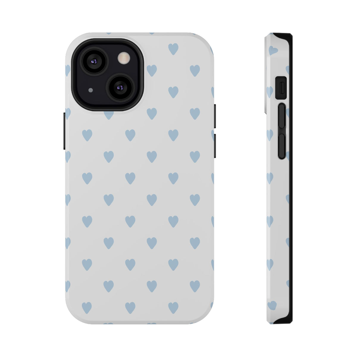 Blue Little Hearts iPhone Case