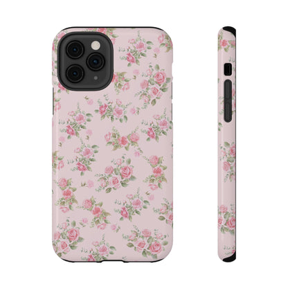 Pink Vintage Roses iPhone Case