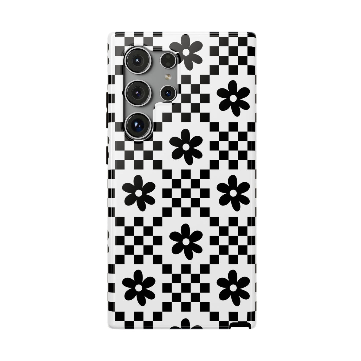 Monochrome Daisy Samsung Case