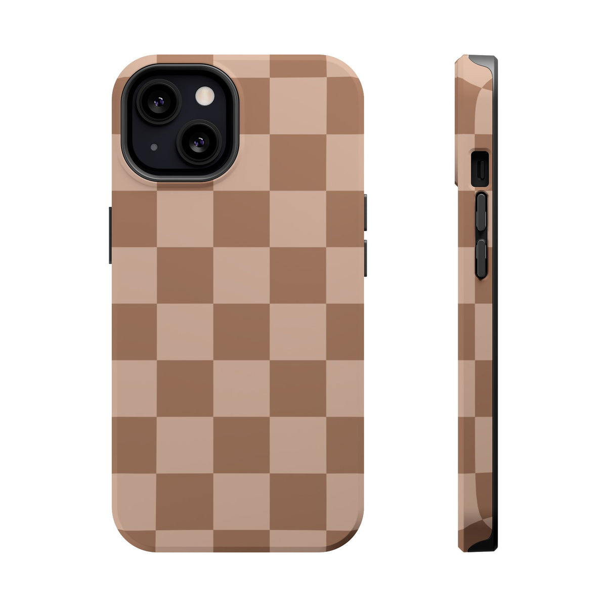 Toffee Checkered iPhone Case