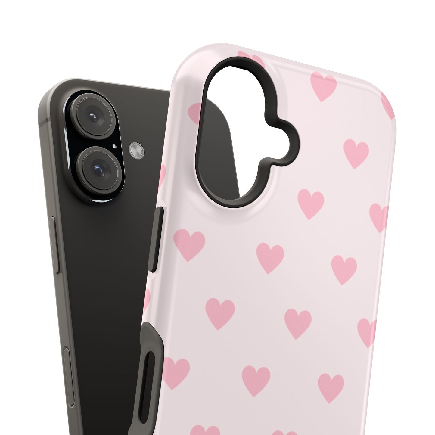 Light Pink Hearts iPhone Case