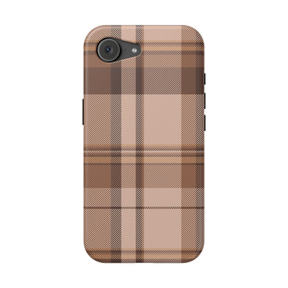 Toffee Plaid iPhone Case