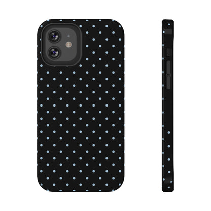 Blue Velvet Mini Dots iPhone Case