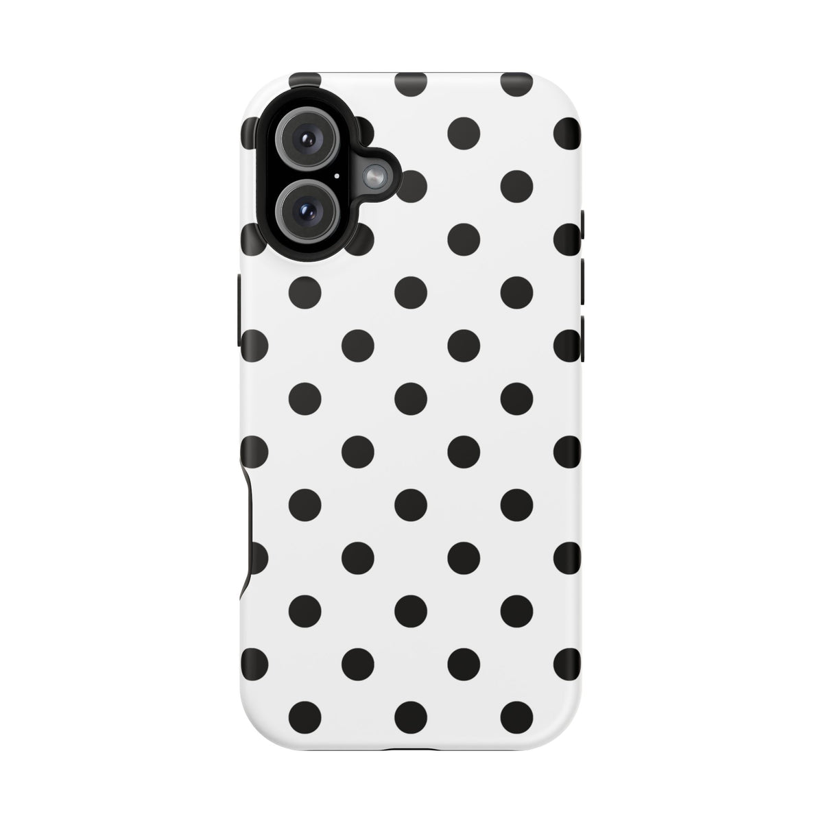 Black Polka Dots iPhone Case