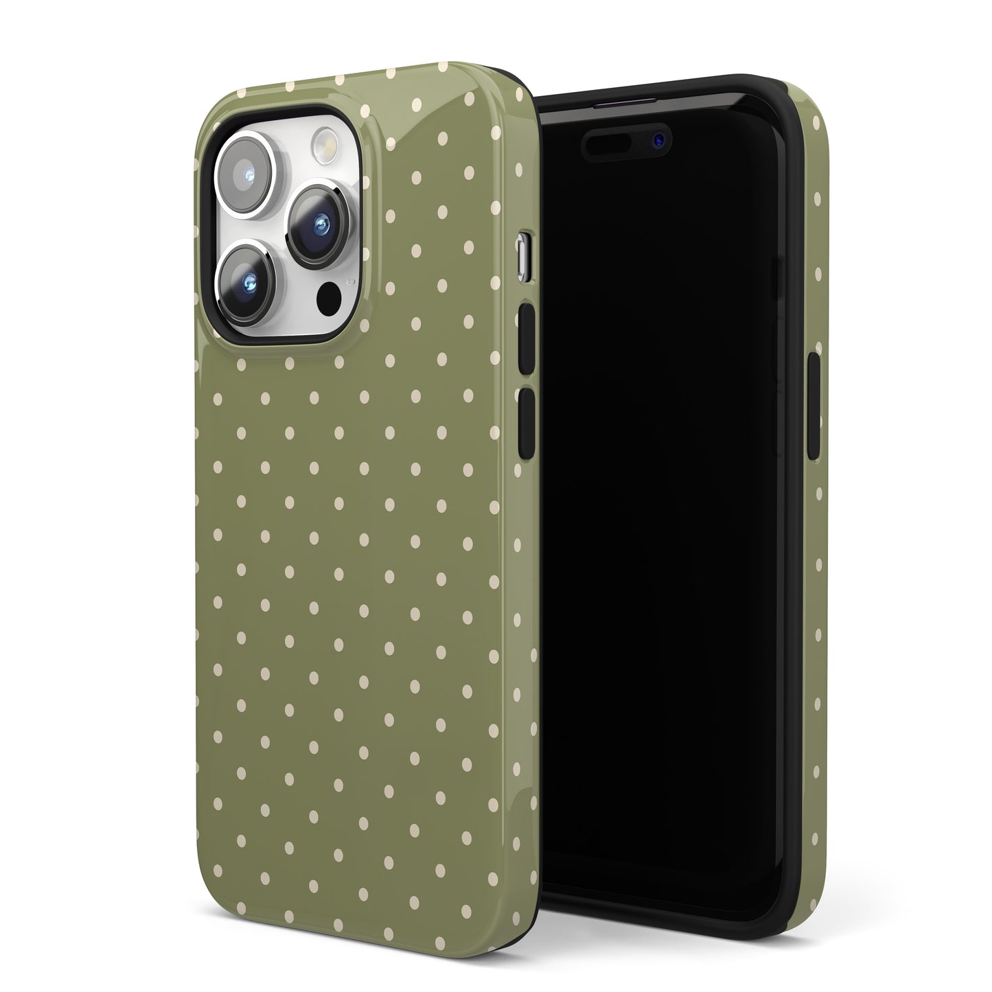 Green Mini Polka Dots iPhone Case