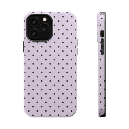 Berry Mocha Mini Dots iPhone Case