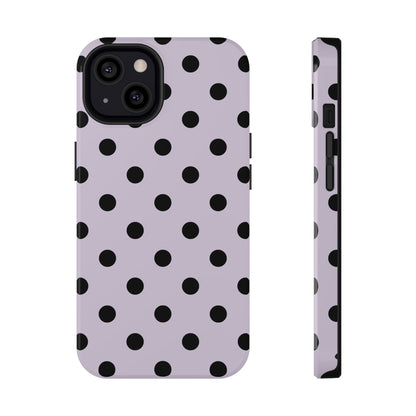 Lilac Polka Dots iPhone Case