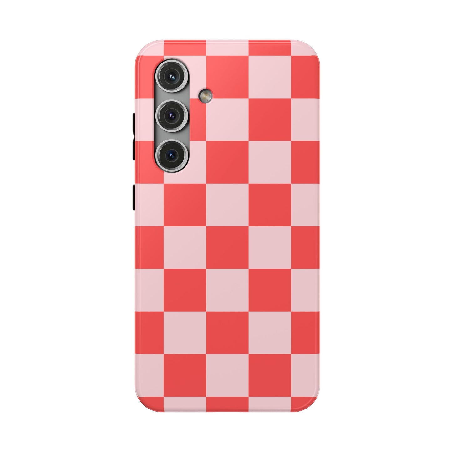 Red & Pink Checkered Samsung Case