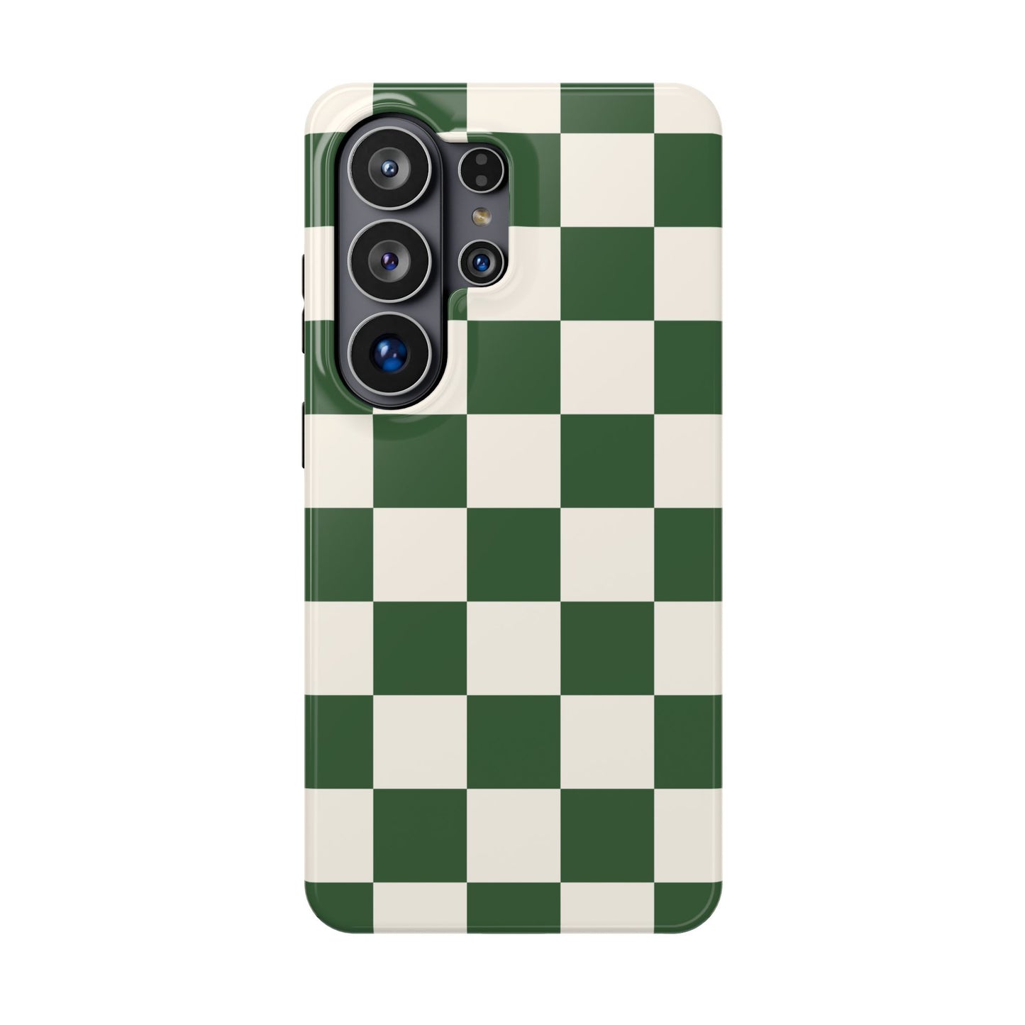 Green Checkered Samsung Case