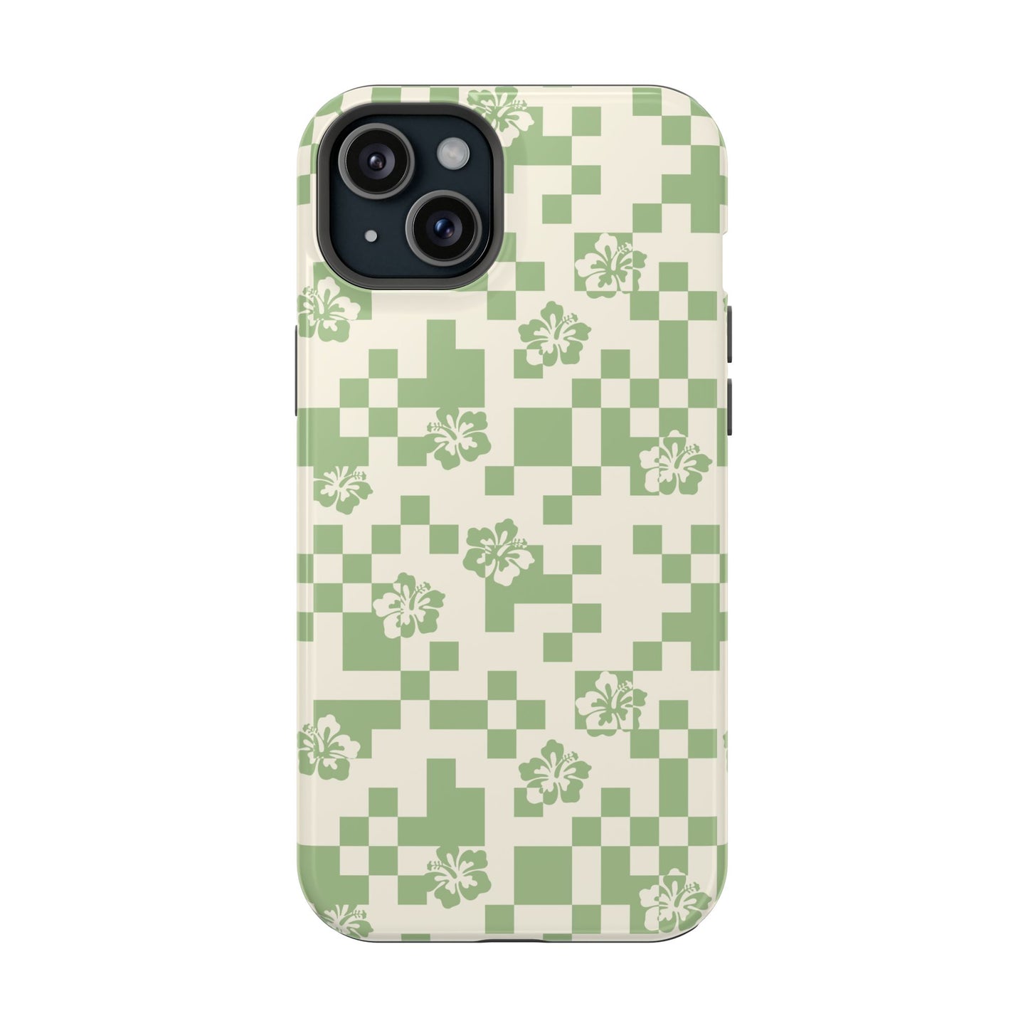 Green Hibiscus iPhone Case